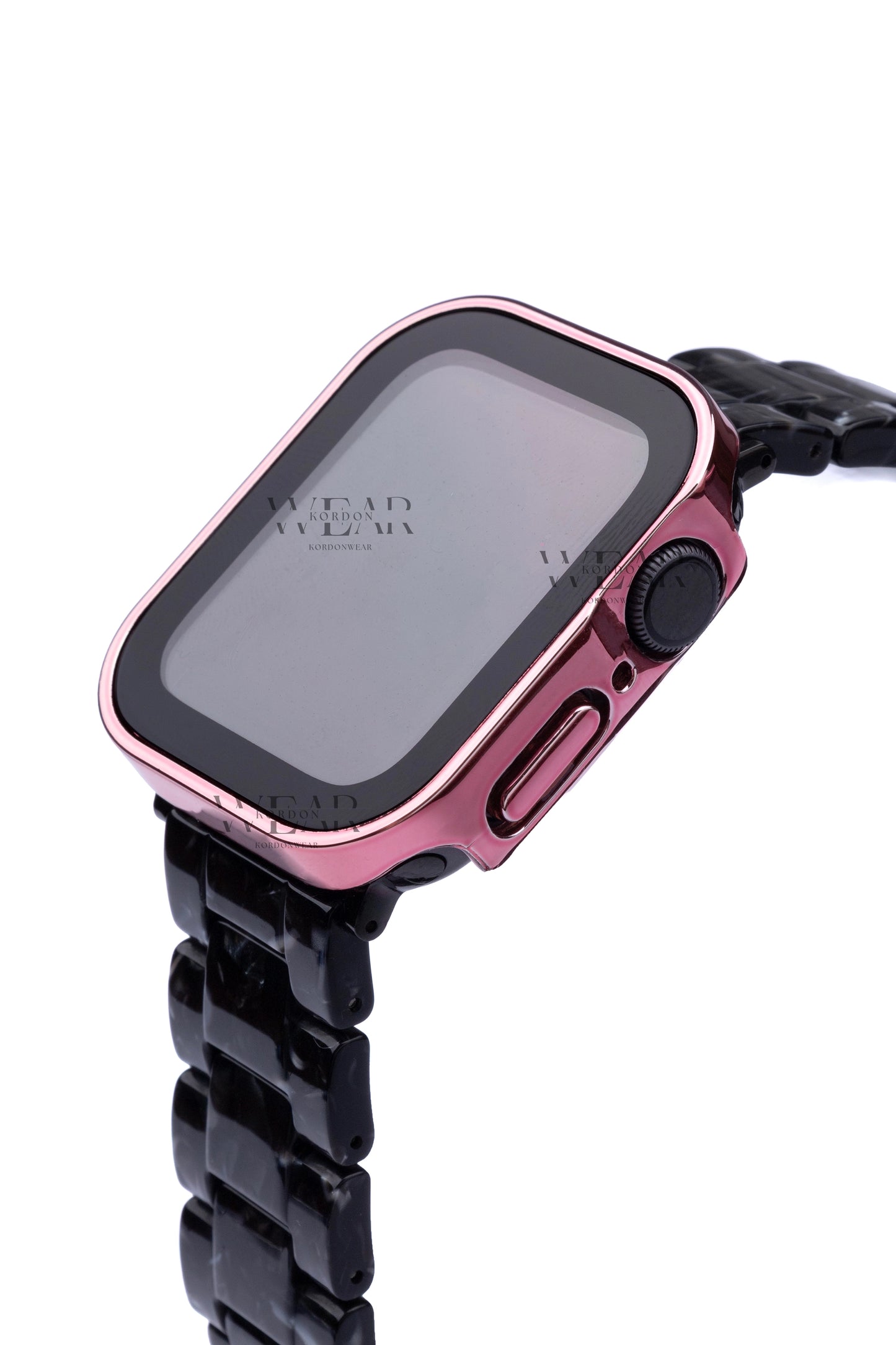 Apple Watch Uyumlu Kasa ve Ekran Koruyucu Su Geçirmez Kılıf – Pembe