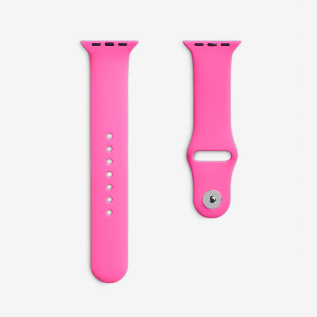 Barbie Pembesi Silikon Kordon - Apple Watch Uyumlu (S/M – M/L)