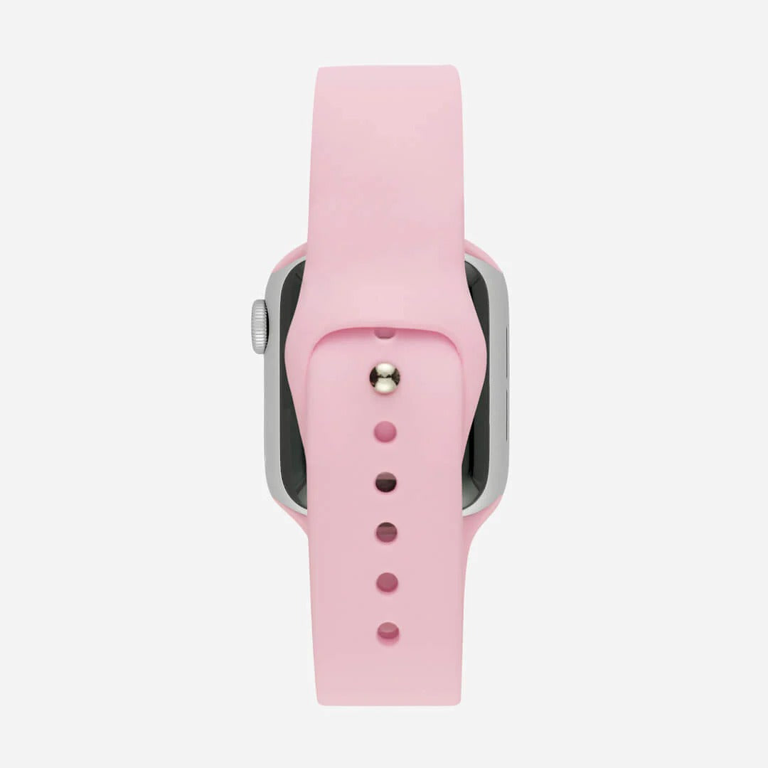 Pembe Silikon Kordon - Apple Watch Uyumlu (S/M – M/L)