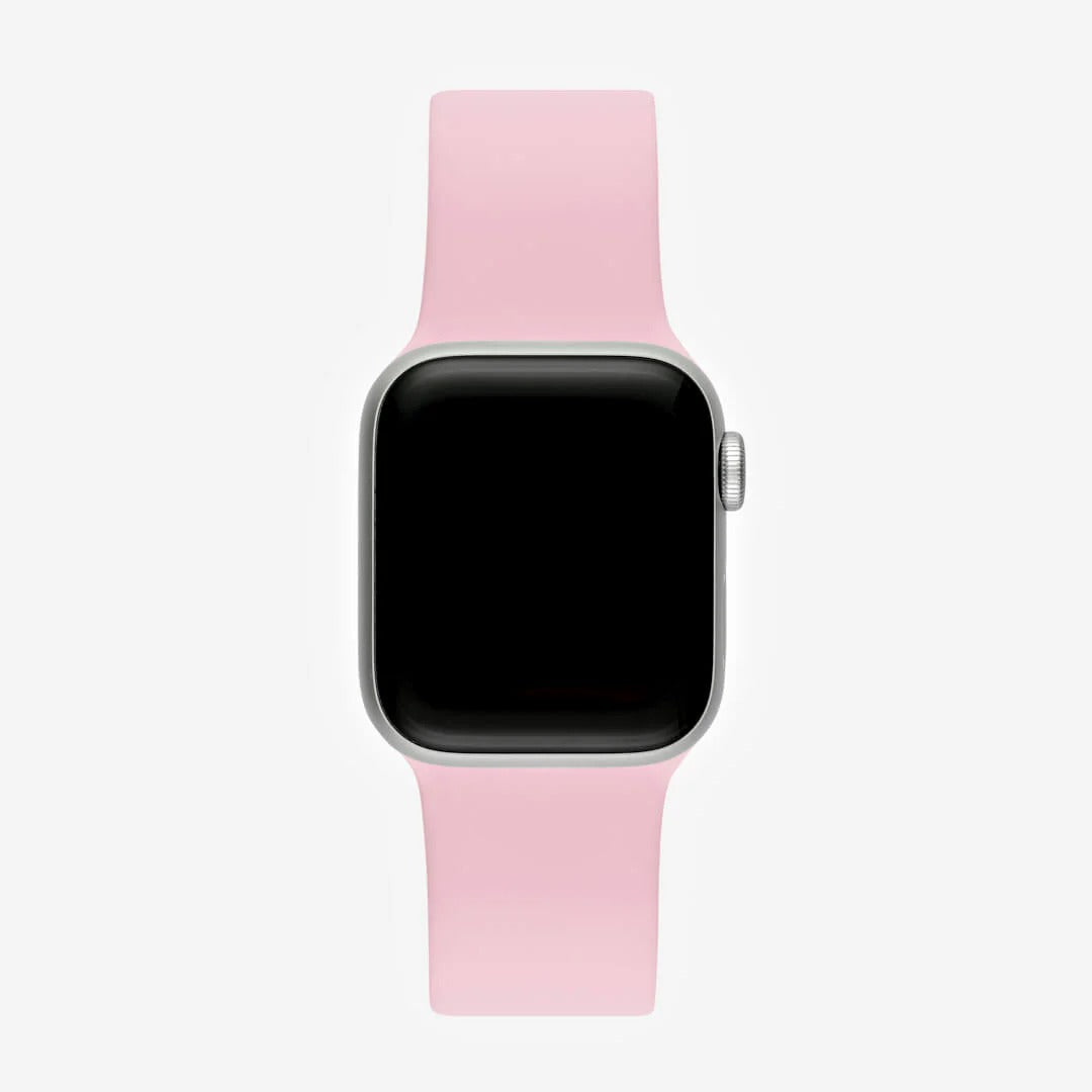 Pembe Silikon Kordon - Apple Watch Uyumlu (S/M – M/L)