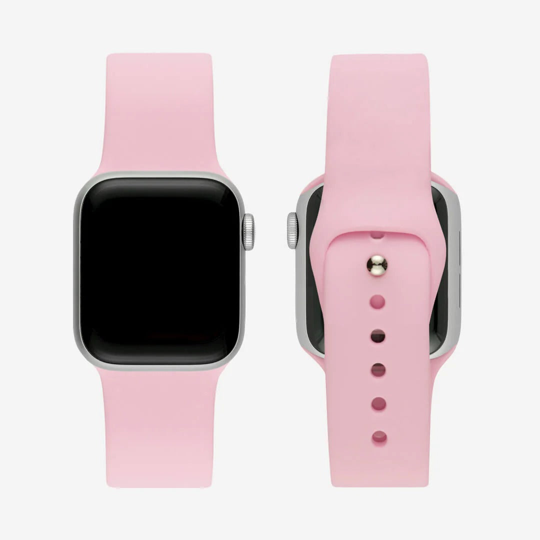 Pembe Silikon Kordon - Apple Watch Uyumlu (S/M – M/L)