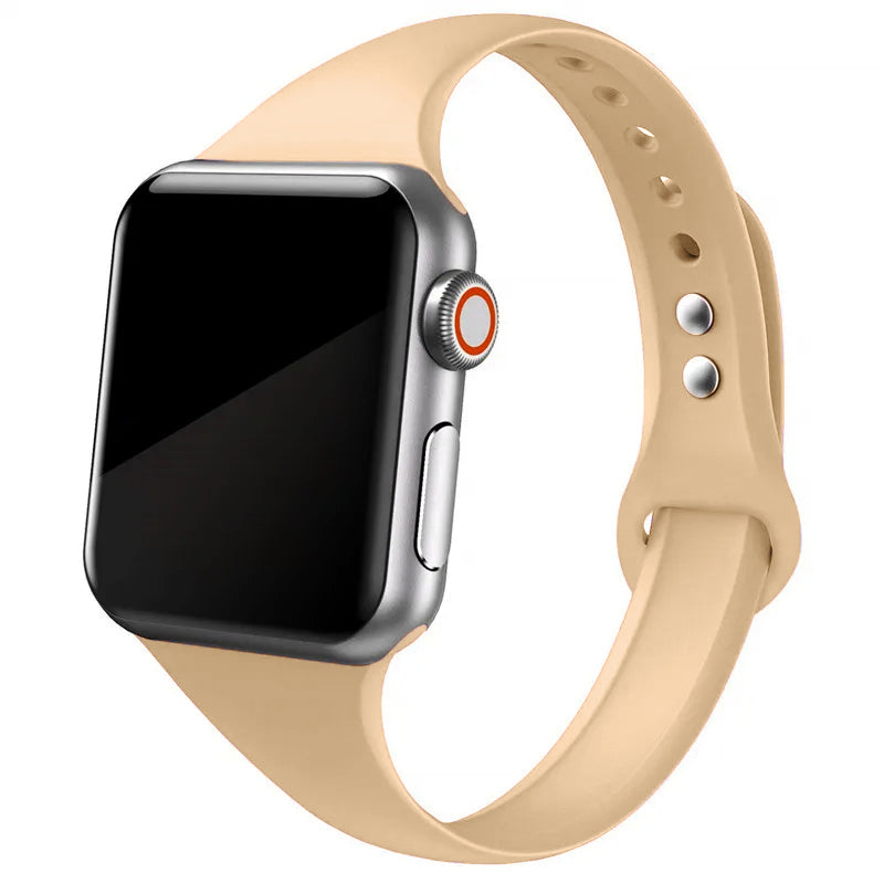 Sira Serisi Slim Silikon Kordon - Apple Watch Uyumlu