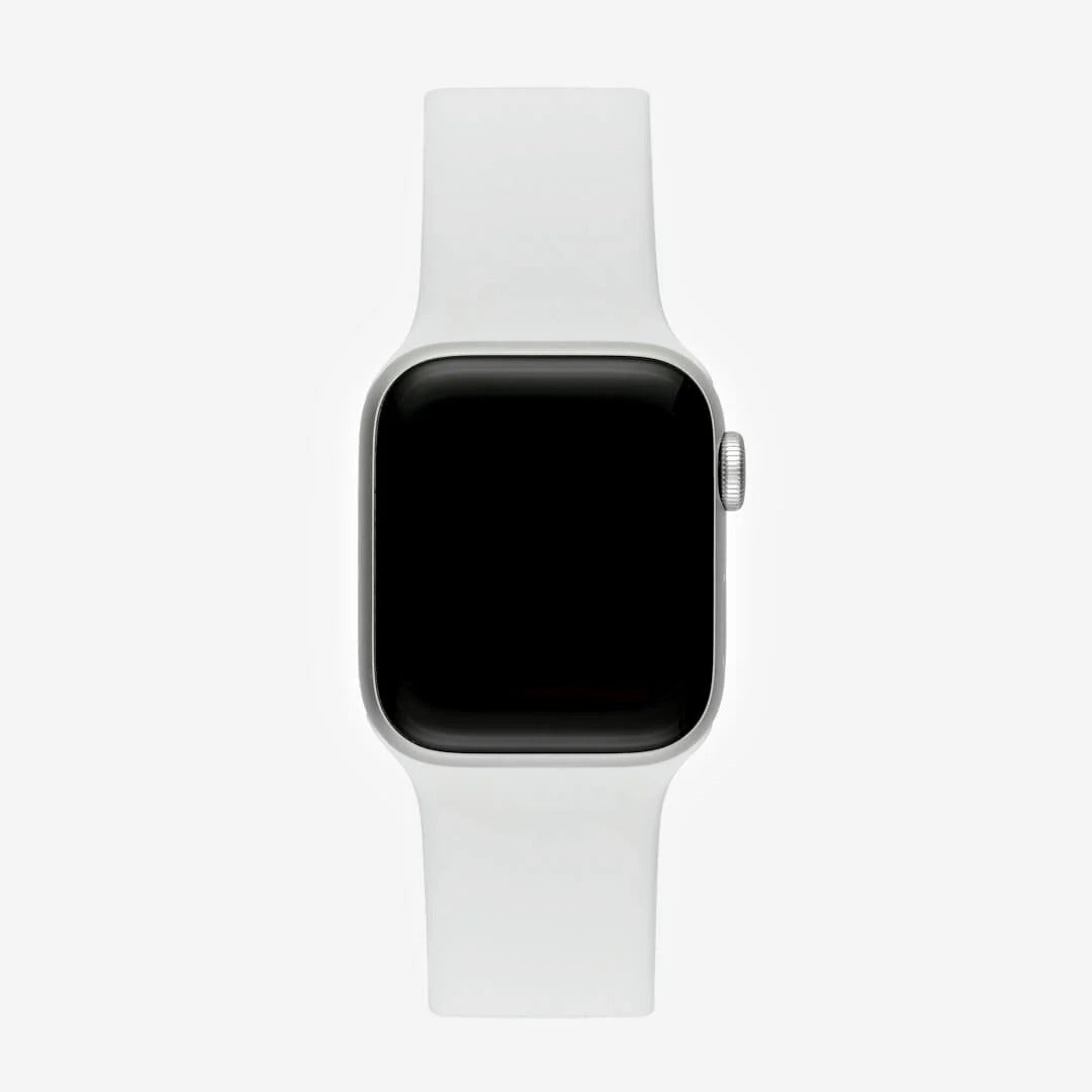 Beyaz Silikon Kordon - Apple Watch Uyumlu (S/M – M/L)