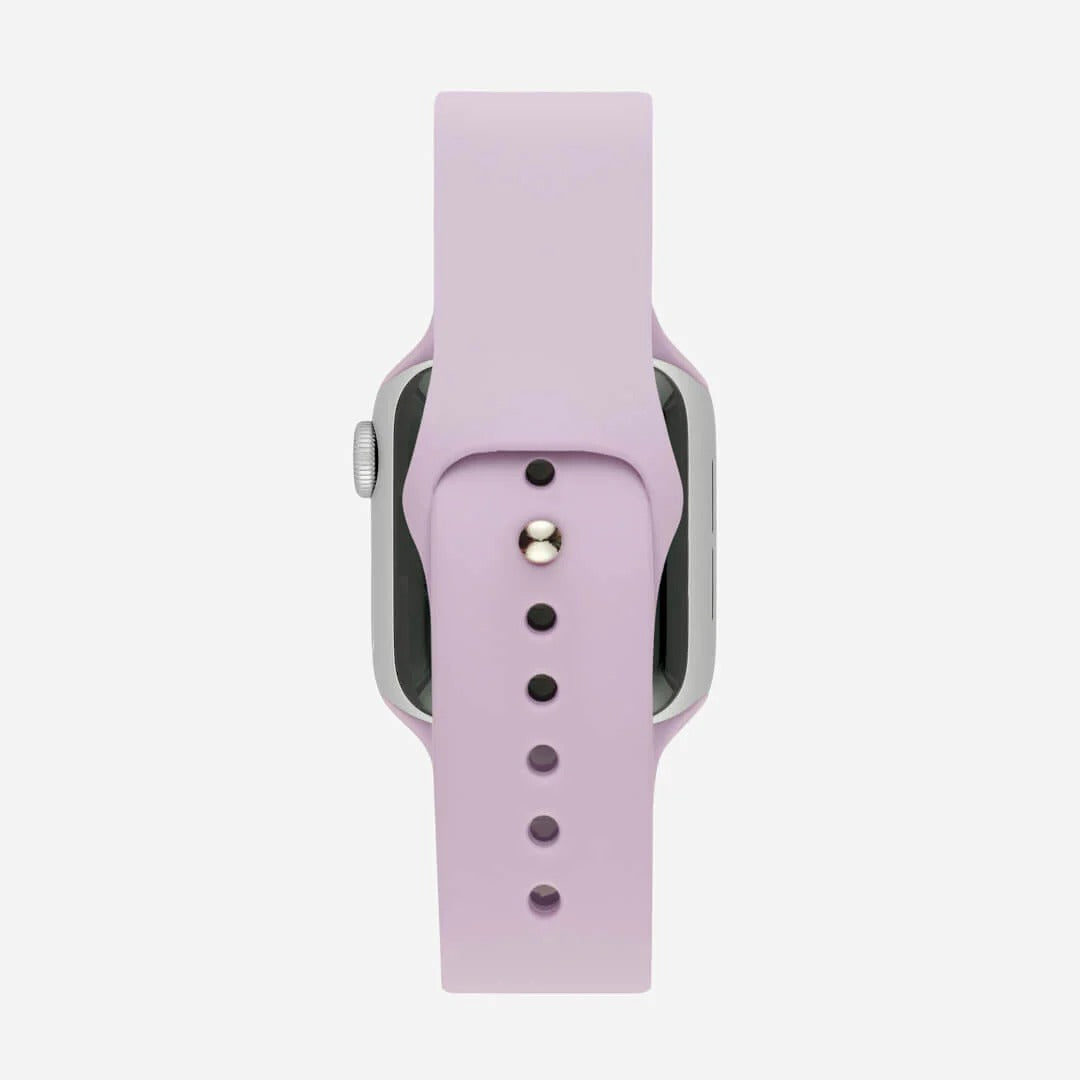 Lavanta Silikon Kordon - Apple Watch Uyumlu (S/M – M/L)