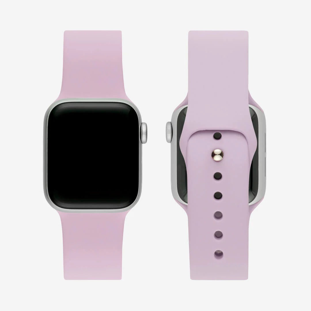 Lavanta Silikon Kordon - Apple Watch Uyumlu (S/M – M/L)