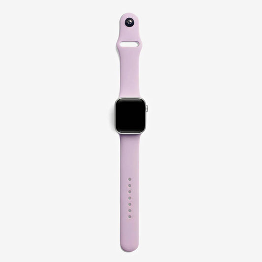 Lavanta Silikon Kordon - Apple Watch Uyumlu (S/M – M/L)