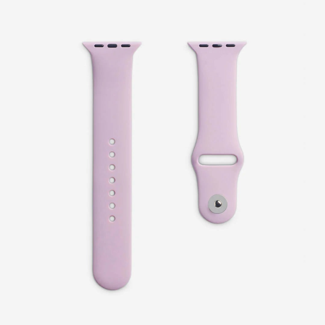 Lavanta Silikon Kordon - Apple Watch Uyumlu (S/M – M/L)