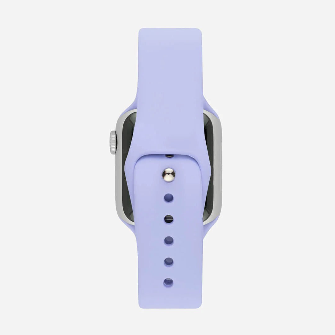 Lila Silikon Kordon - Apple Watch Uyumlu (S/M – M/L)