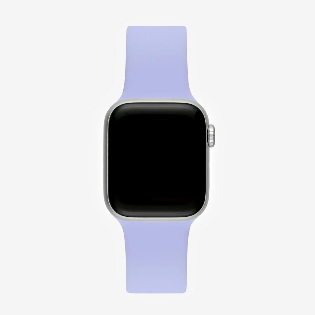 Lila Silikon Kordon - Apple Watch Uyumlu (S/M – M/L)