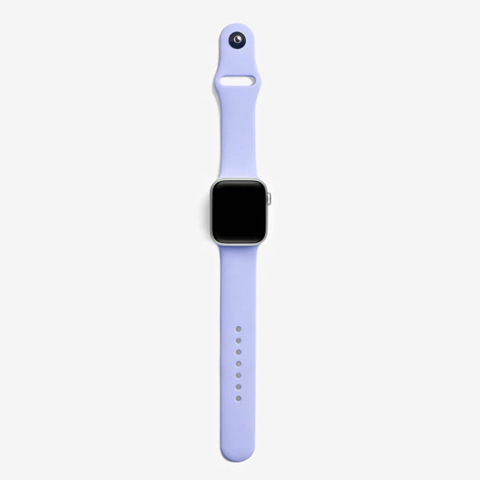 Lila Silikon Kordon - Apple Watch Uyumlu (S/M – M/L)