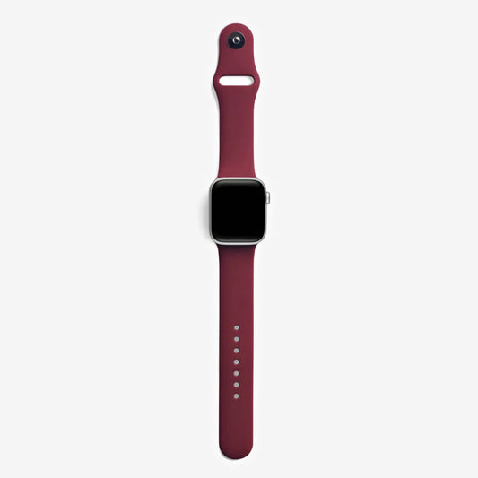 Mürdüm Silikon Kordon - Apple Watch Uyumlu (S/M – M/L)