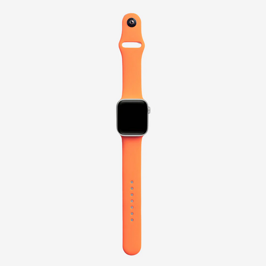 Turuncu Silikon Kordon - Apple Watch Uyumlu (S/M – M/L)