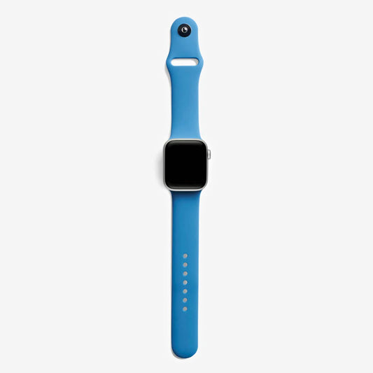 Mavi Silikon Kordon - Apple Watch Uyumlu (S/M – M/L)