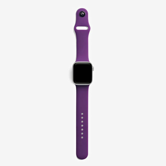 Mor Silikon Kordon - Apple Watch Uyumlu (S/M – M/L)