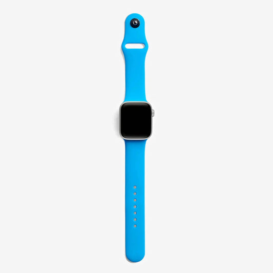 Sörf Mavi Silikon Kordon - Apple Watch Uyumlu (S/M – M/L)