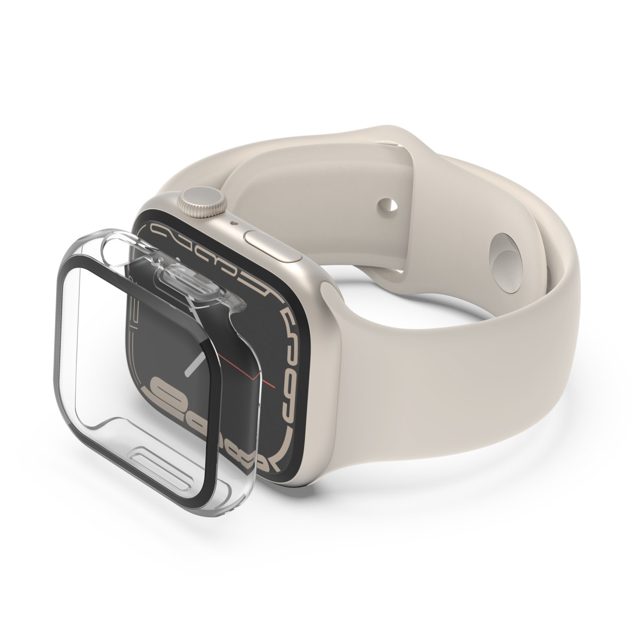Slim Apple Watch Kasa Koruyucu - Şeffaf (Tüm Ölçüler)