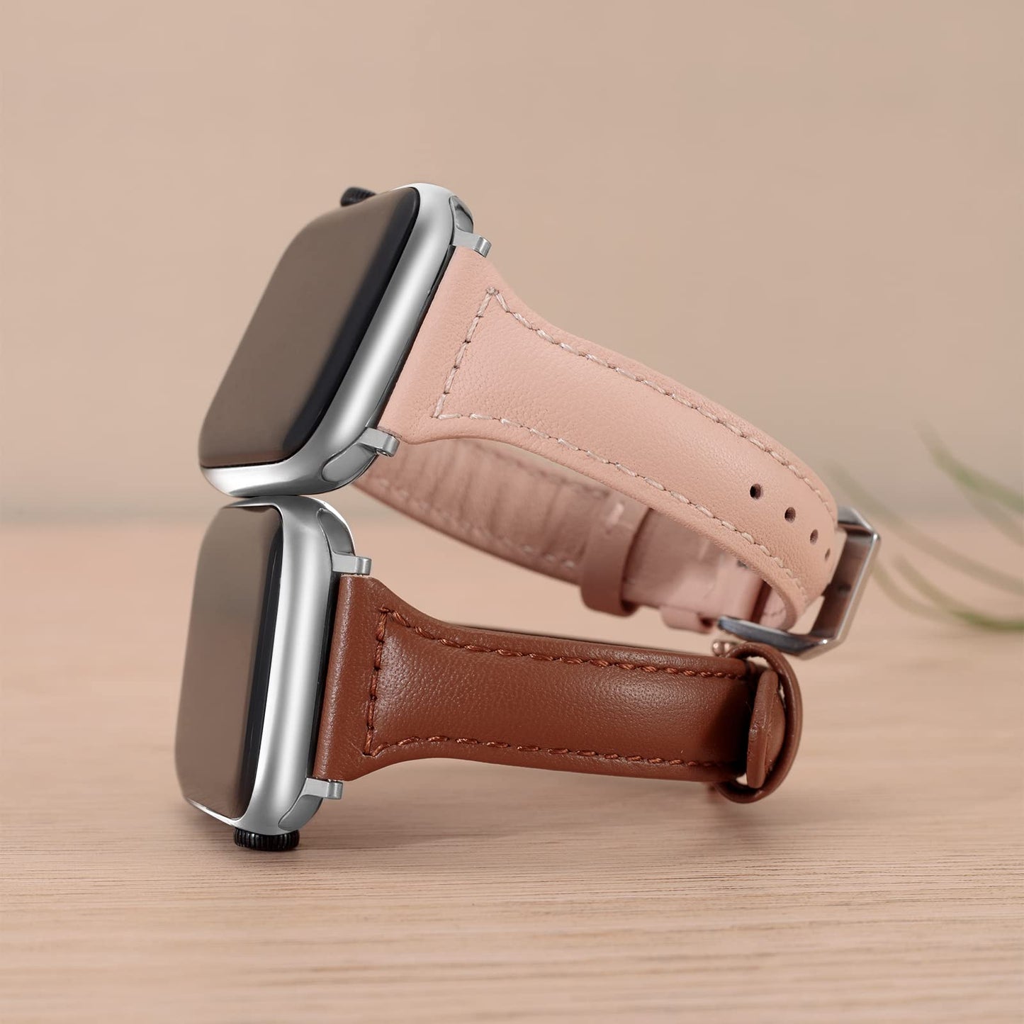 Leris Serisi Deri Apple Watch Kordonu - İnce ve Zarif Tasarım