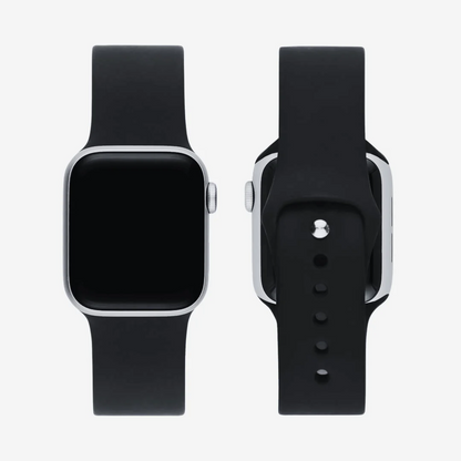 Siyah Silikon Kordon - Apple Watch Uyumlu (S/M – M/L)