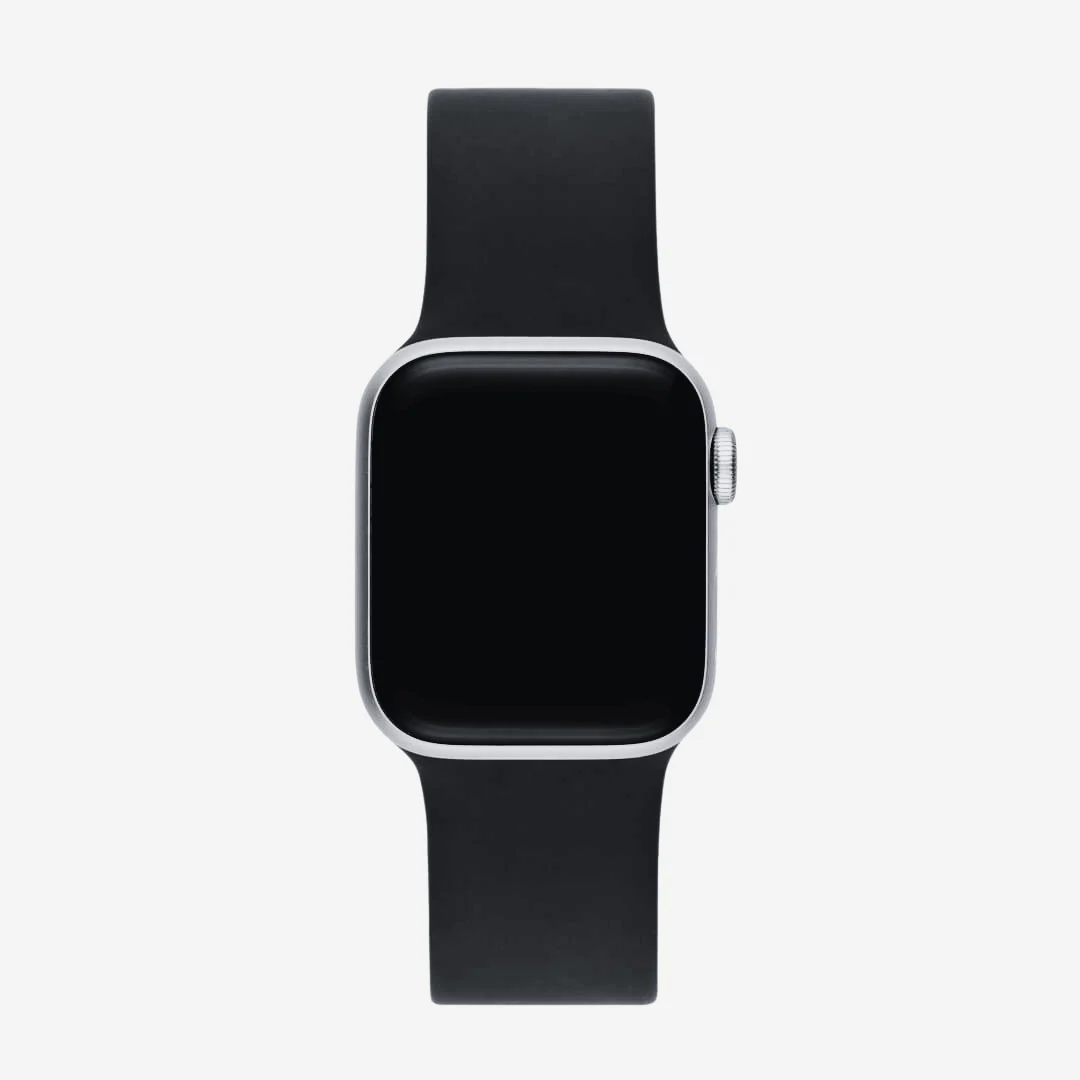 Siyah Silikon Kordon - Apple Watch Uyumlu (S/M – M/L)