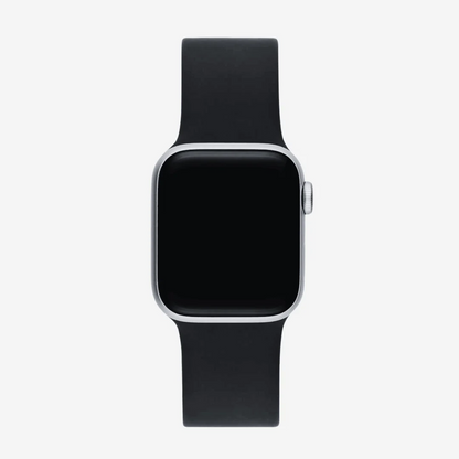 Siyah Silikon Kordon - Apple Watch Uyumlu (S/M – M/L)