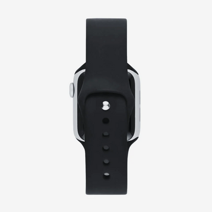 Siyah Silikon Kordon - Apple Watch Uyumlu (S/M – M/L)