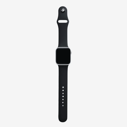 Siyah Silikon Kordon - Apple Watch Uyumlu (S/M – M/L)