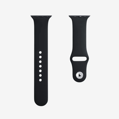 Siyah Silikon Kordon - Apple Watch Uyumlu (S/M – M/L)