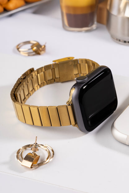 Arkon Serisi Retro Çelik Kordon - Apple Watch Uyumlu (5 Renk Seçimli)
