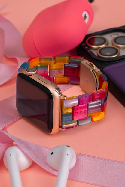 Resinia Serisi Reçine Kordon - Apple Watch Uyumlu (7 Renk Seçimli)