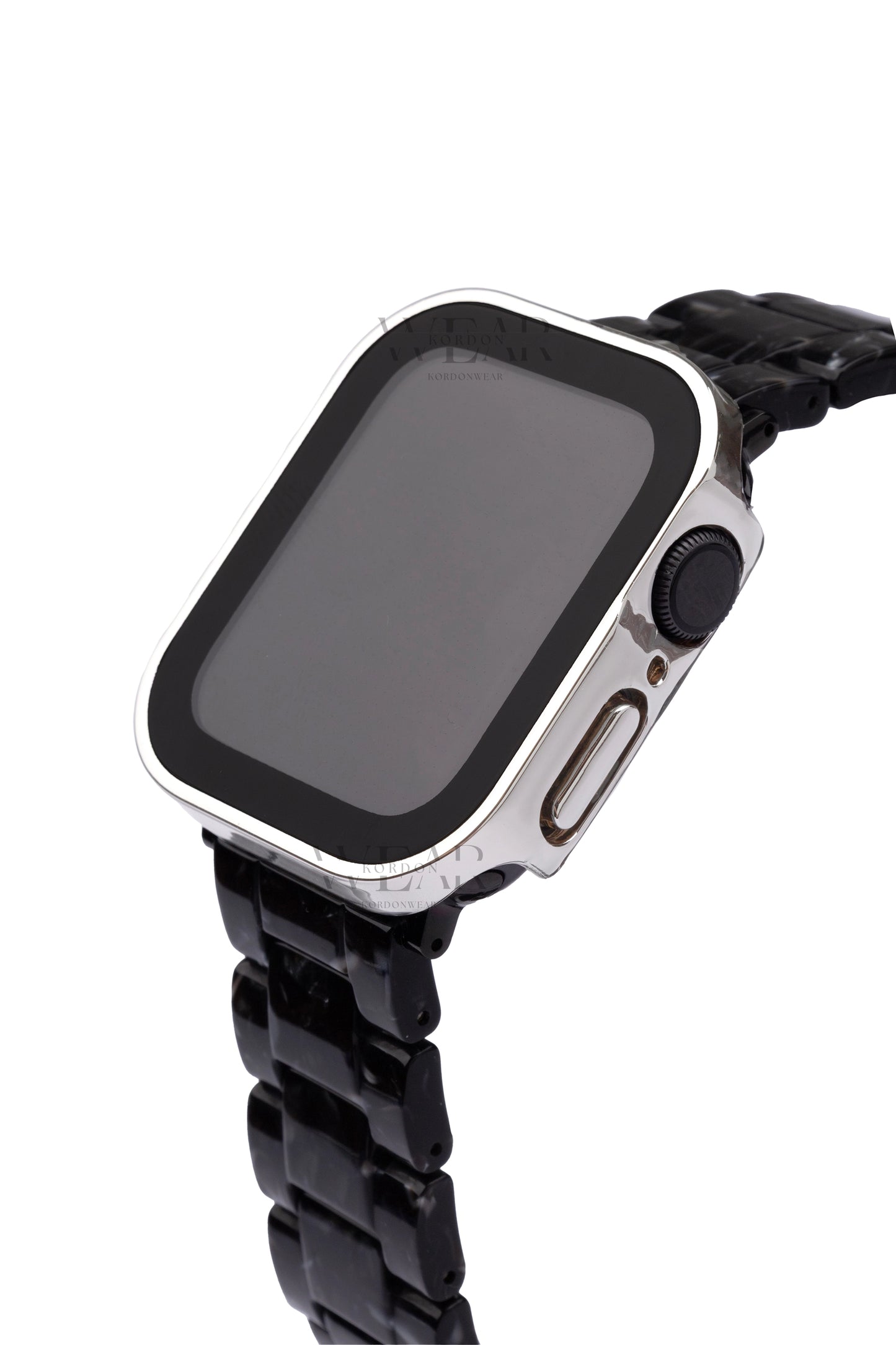 Apple Watch Uyumlu Kasa ve Ekran Koruyucu Su Geçirmez Kılıf – Gümüş