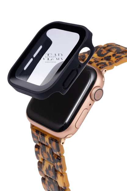 Apple Watch Uyumlu Kasa ve Ekran Koruyucu Su Geçirmez Kılıf - Mat Siyah