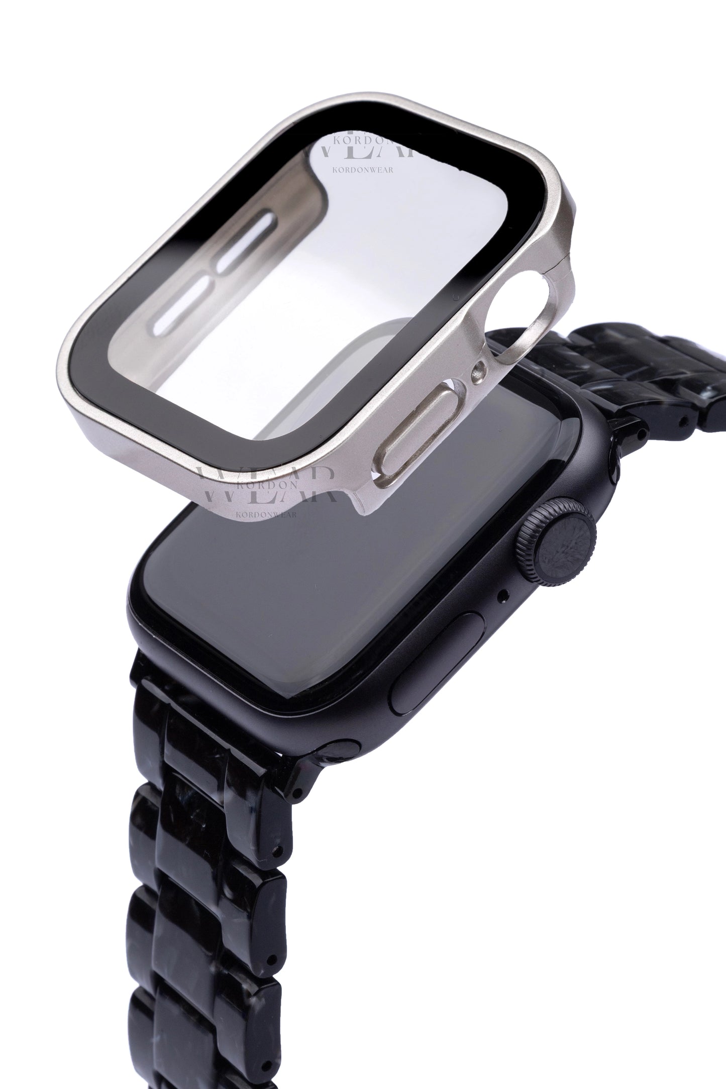 Apple Watch Uyumlu Kasa ve Ekran Koruyucu Su Geçirmez Kılıf - Starlight