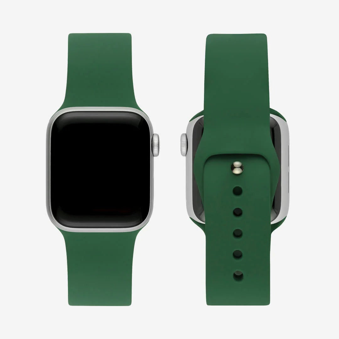 Çam Yeşili Silikon Kordon - Apple Watch Uyumlu (S/M – M/L)