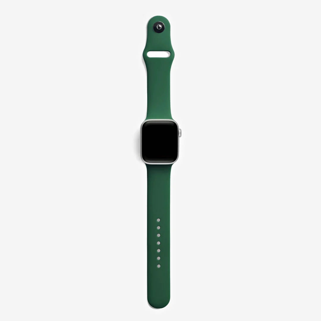 Çam Yeşili Silikon Kordon - Apple Watch Uyumlu (S/M – M/L)