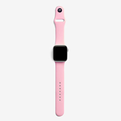 Pembe Silikon Kordon - Apple Watch Uyumlu (S/M – M/L)