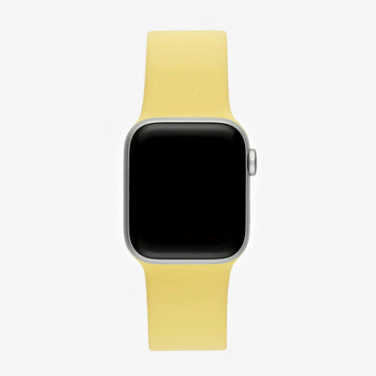Sarı Silikon Kordon - Apple Watch Uyumlu (S/M – M/L)