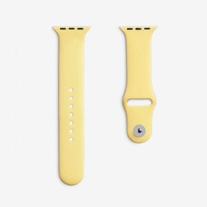 Sarı Silikon Kordon - Apple Watch Uyumlu (S/M – M/L)