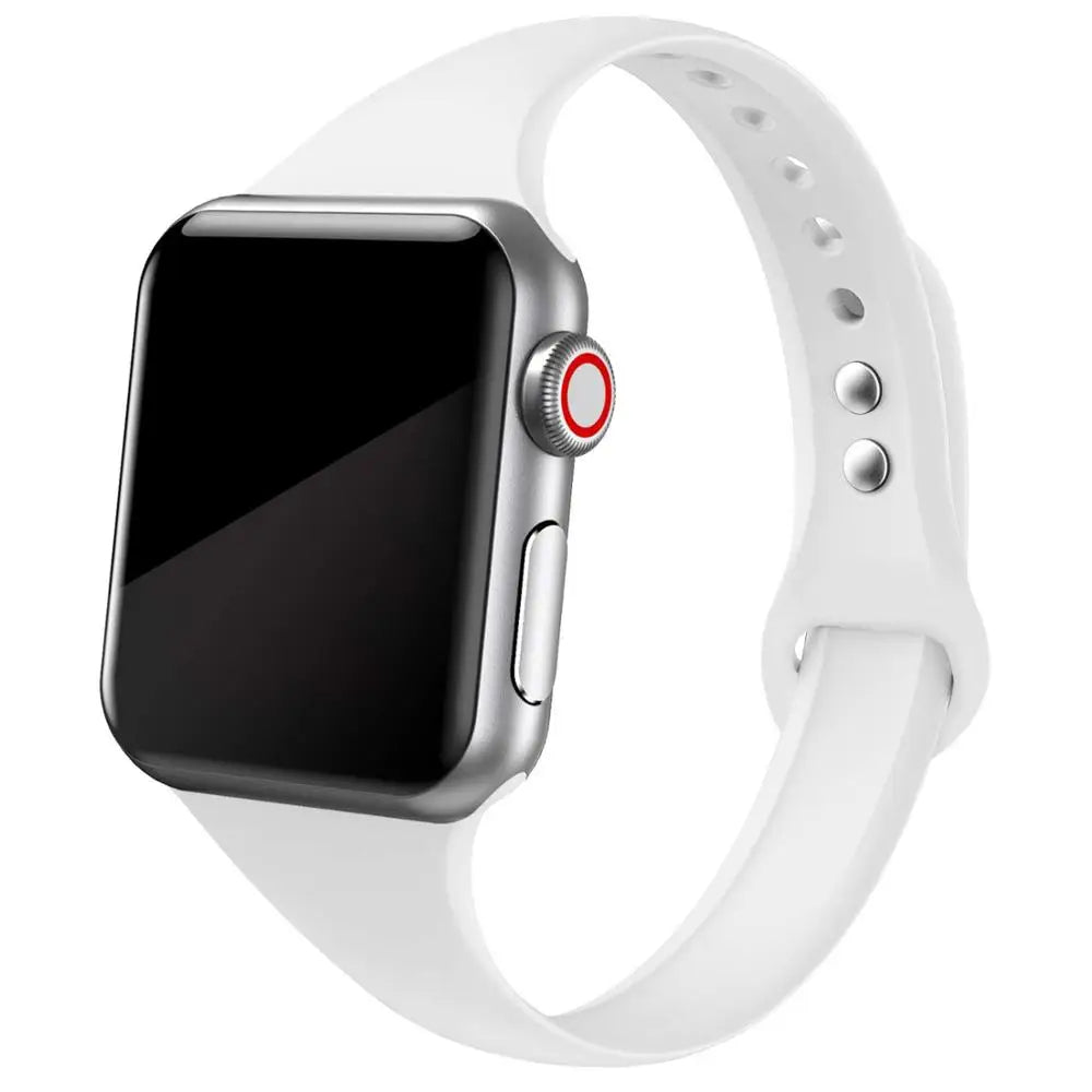 Sira Serisi Slim Silikon Kordon - Apple Watch Uyumlu