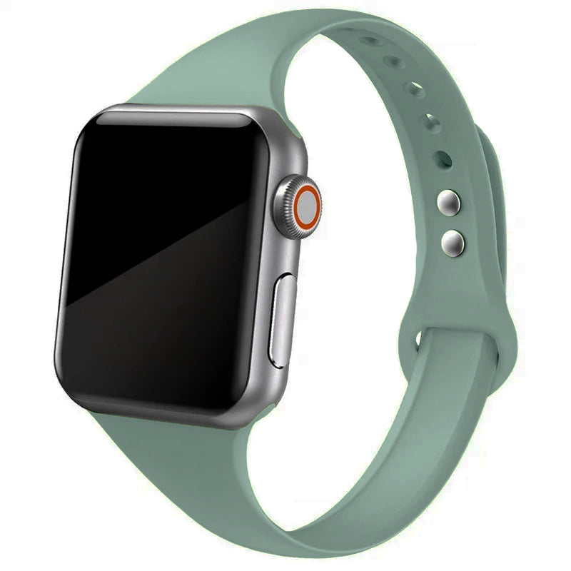Sira Serisi Slim Silikon Kordon - Apple Watch Uyumlu