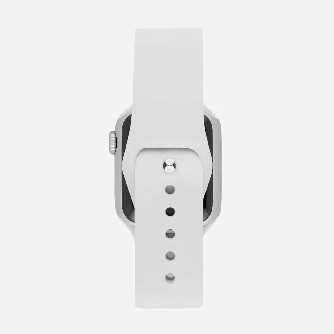 Beyaz Silikon Kordon - Apple Watch Uyumlu (S/M – M/L)