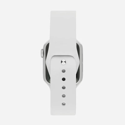 Beyaz Silikon Kordon - Apple Watch Uyumlu (S/M – M/L)