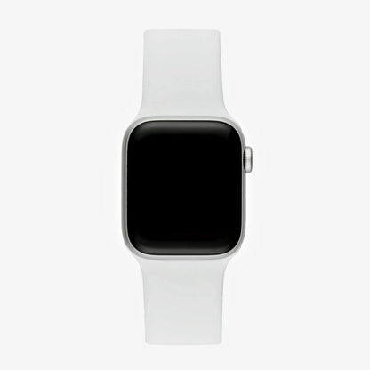 Beyaz Silikon Kordon - Apple Watch Uyumlu (S/M – M/L)