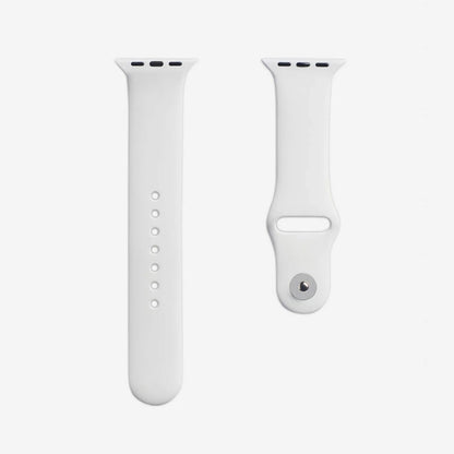 Beyaz Silikon Kordon - Apple Watch Uyumlu (S/M – M/L)