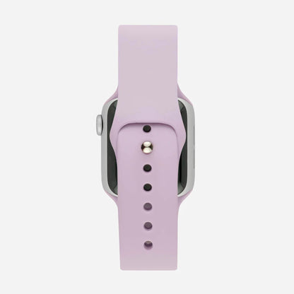 Lavanta Silikon Kordon - Apple Watch Uyumlu (S/M – M/L)