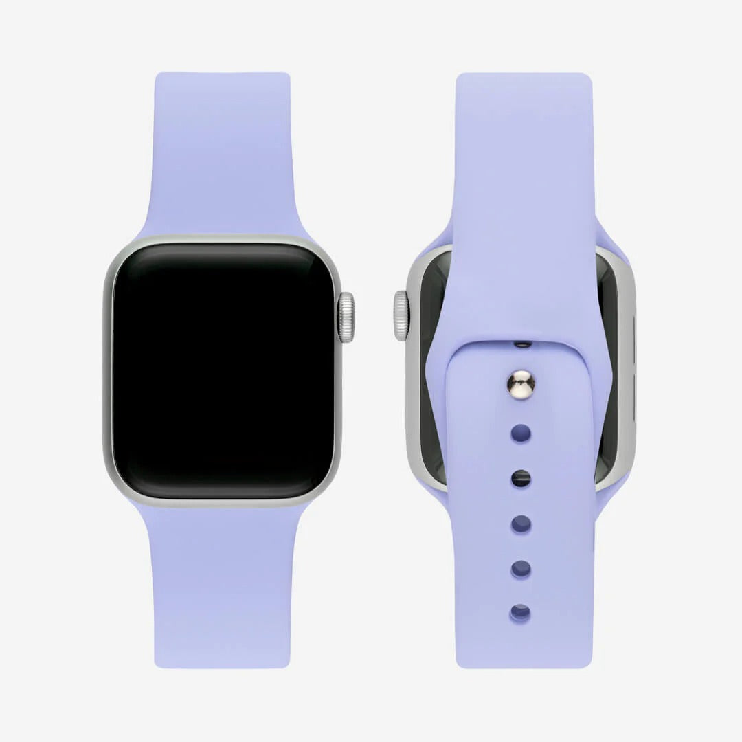 Lila Silikon Kordon - Apple Watch Uyumlu (S/M – M/L)