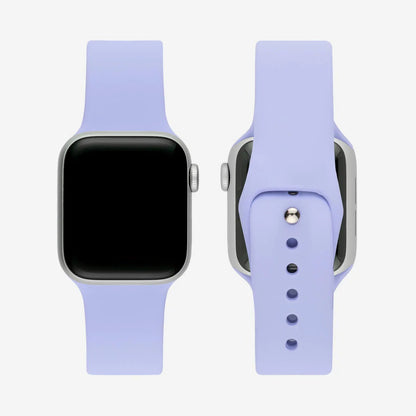 Lila Silikon Kordon - Apple Watch Uyumlu (S/M – M/L)