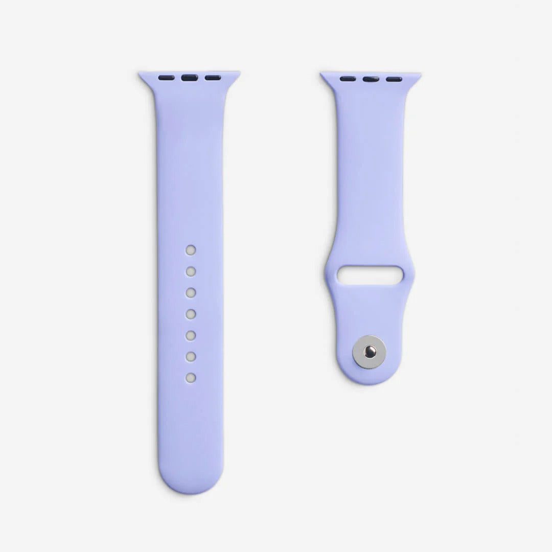 Lila Silikon Kordon - Apple Watch Uyumlu (S/M – M/L)