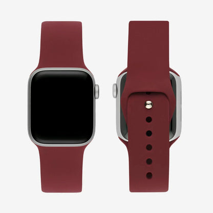 Mürdüm Silikon Kordon - Apple Watch Uyumlu (S/M – M/L)