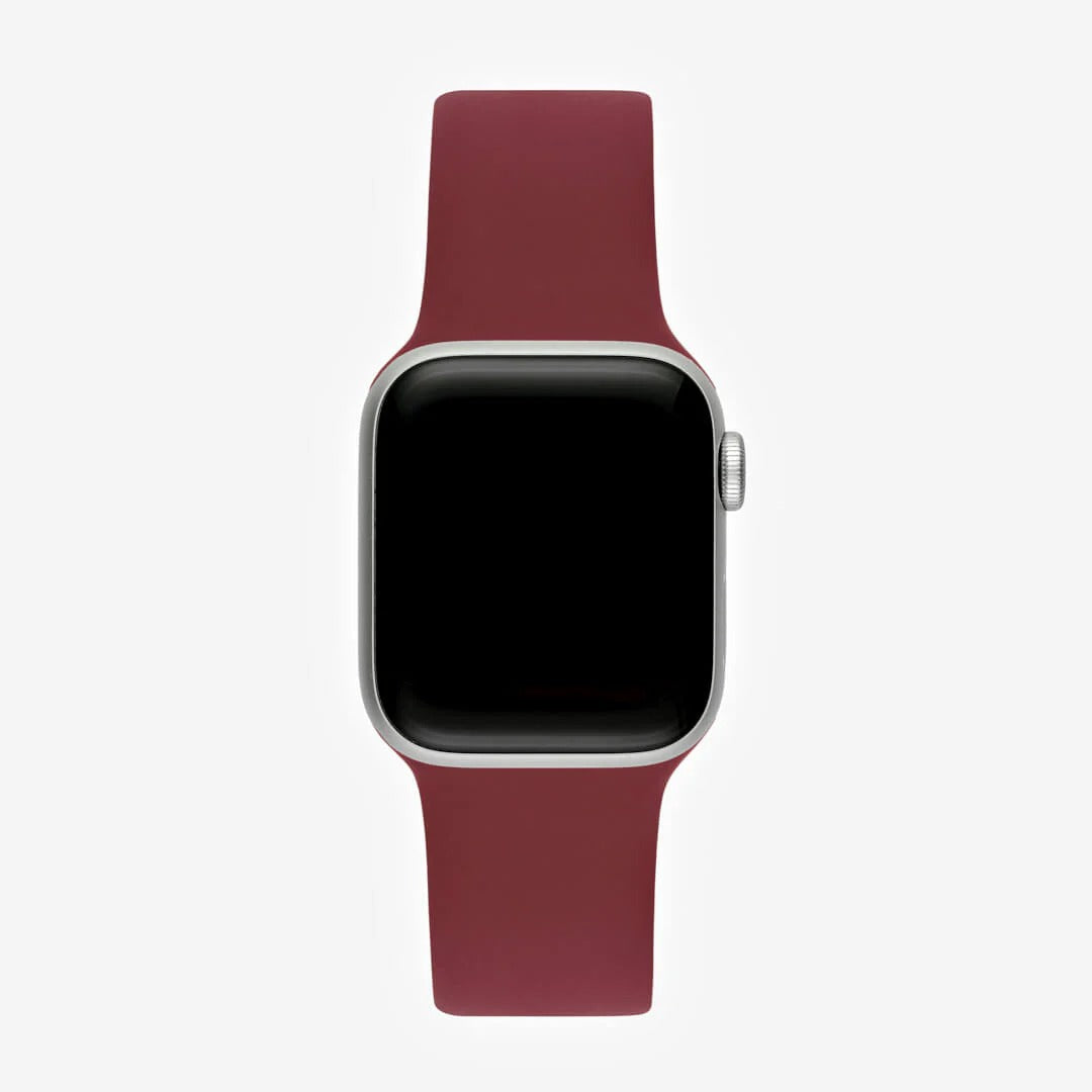 Mürdüm Silikon Kordon - Apple Watch Uyumlu (S/M – M/L)