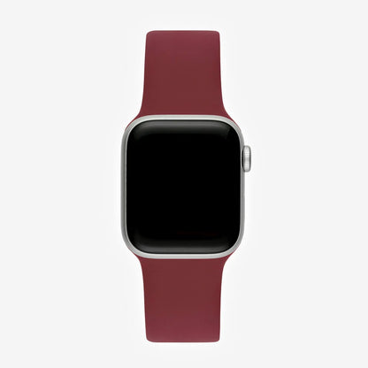 Mürdüm Silikon Kordon - Apple Watch Uyumlu (S/M – M/L)